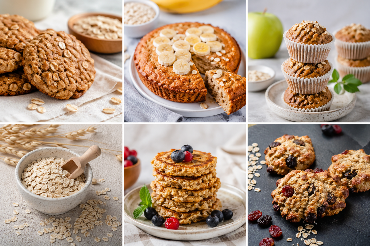 Выпечка из овса и ингредиенты