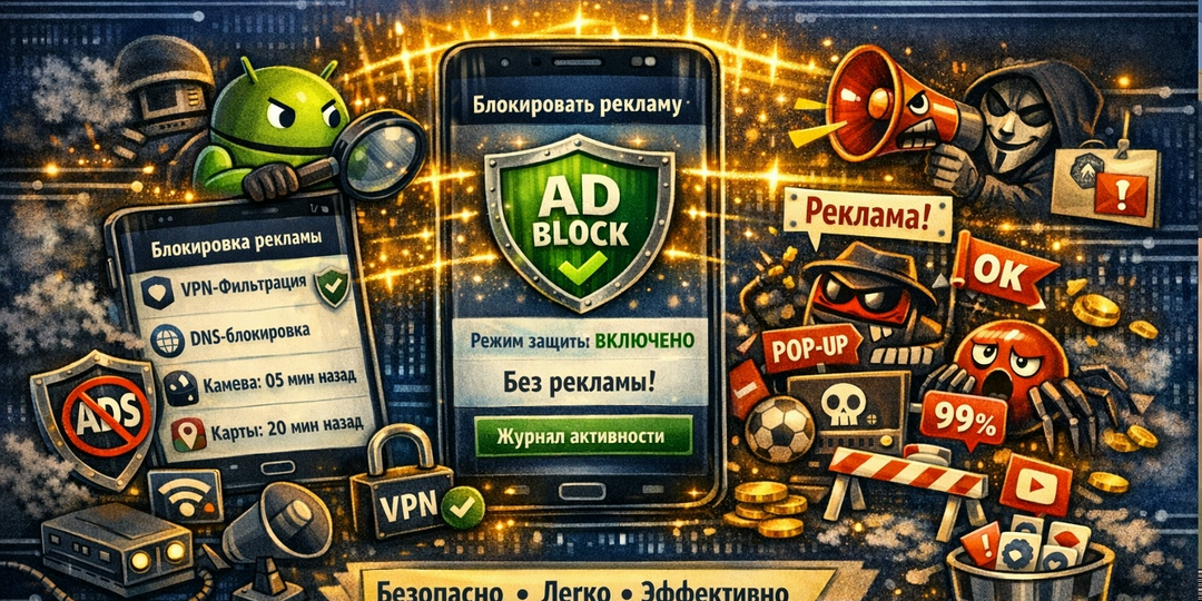 🚫 Как заблокировать рекламу в приложениях на телефоне без root-прав