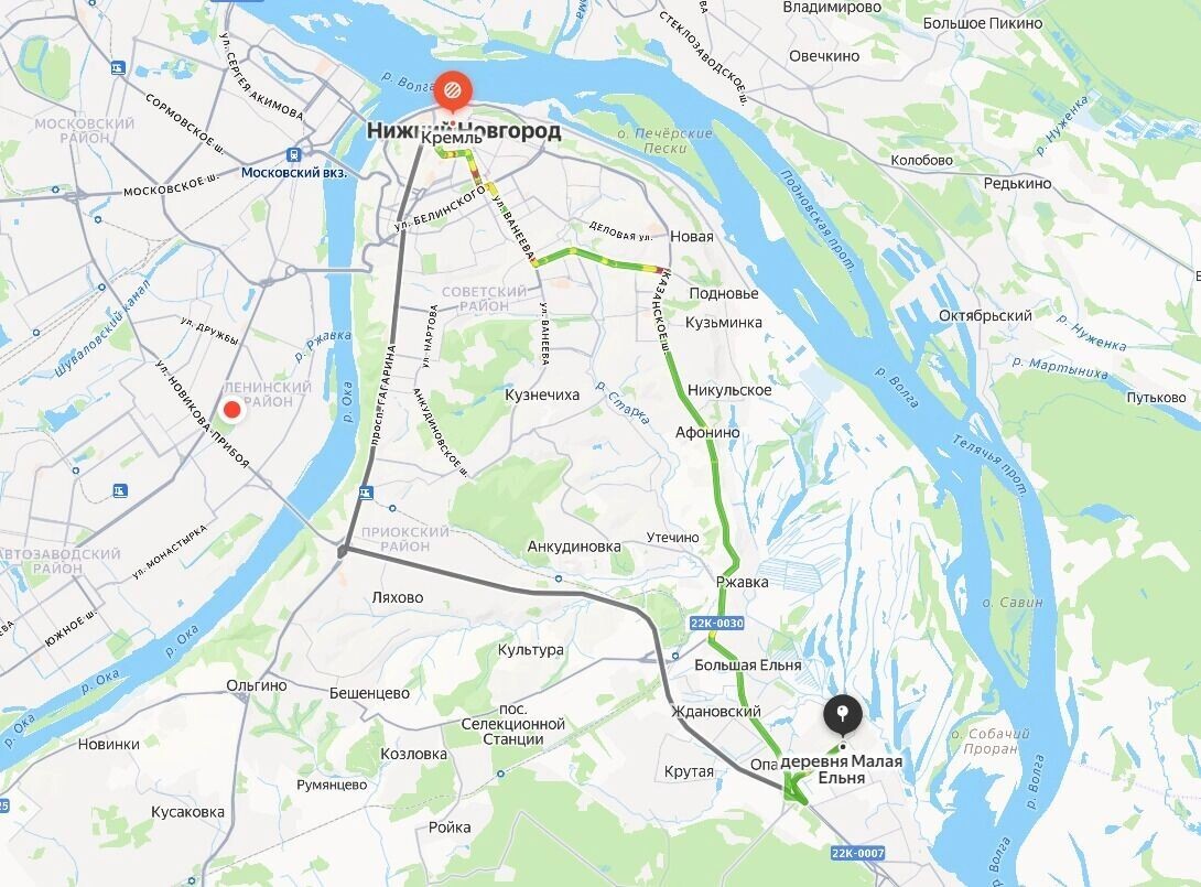    Как добраться до Малой Ельни на машине   «Яндекс. Карты»