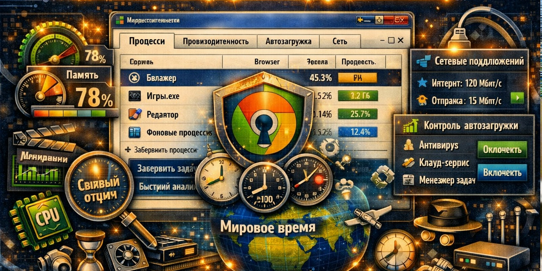 🎛️ Диспетчер задач: скрытый пульт управления вашим компьютером