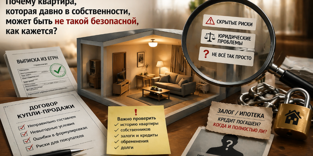 Почему квартира, которая давно в собственности, может быть не такой безопасной, как кажется?