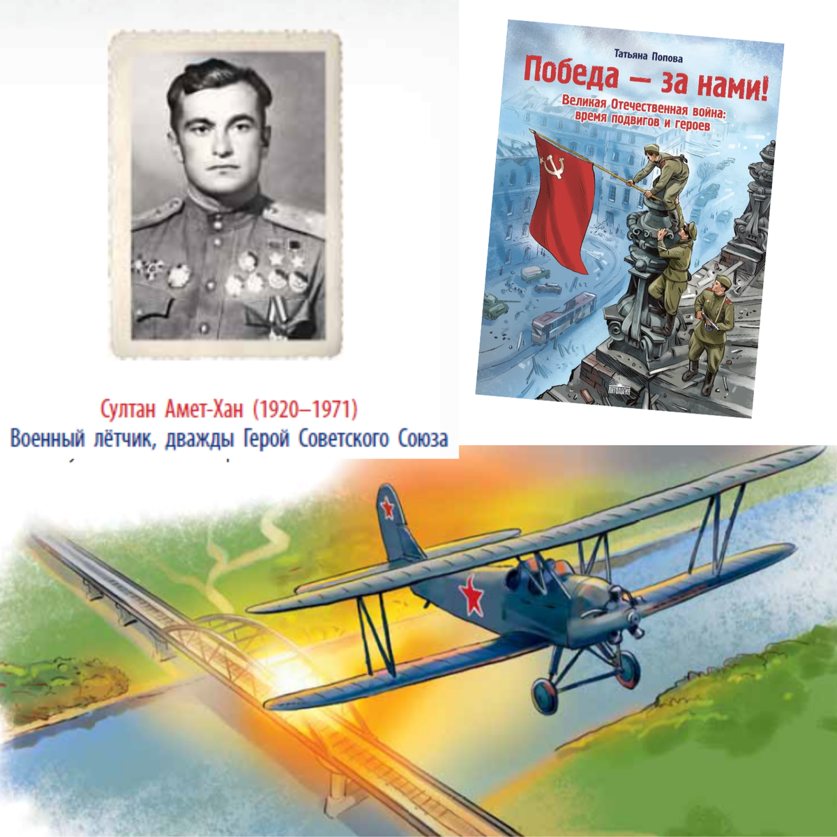 коллаж из иллюстраций книги