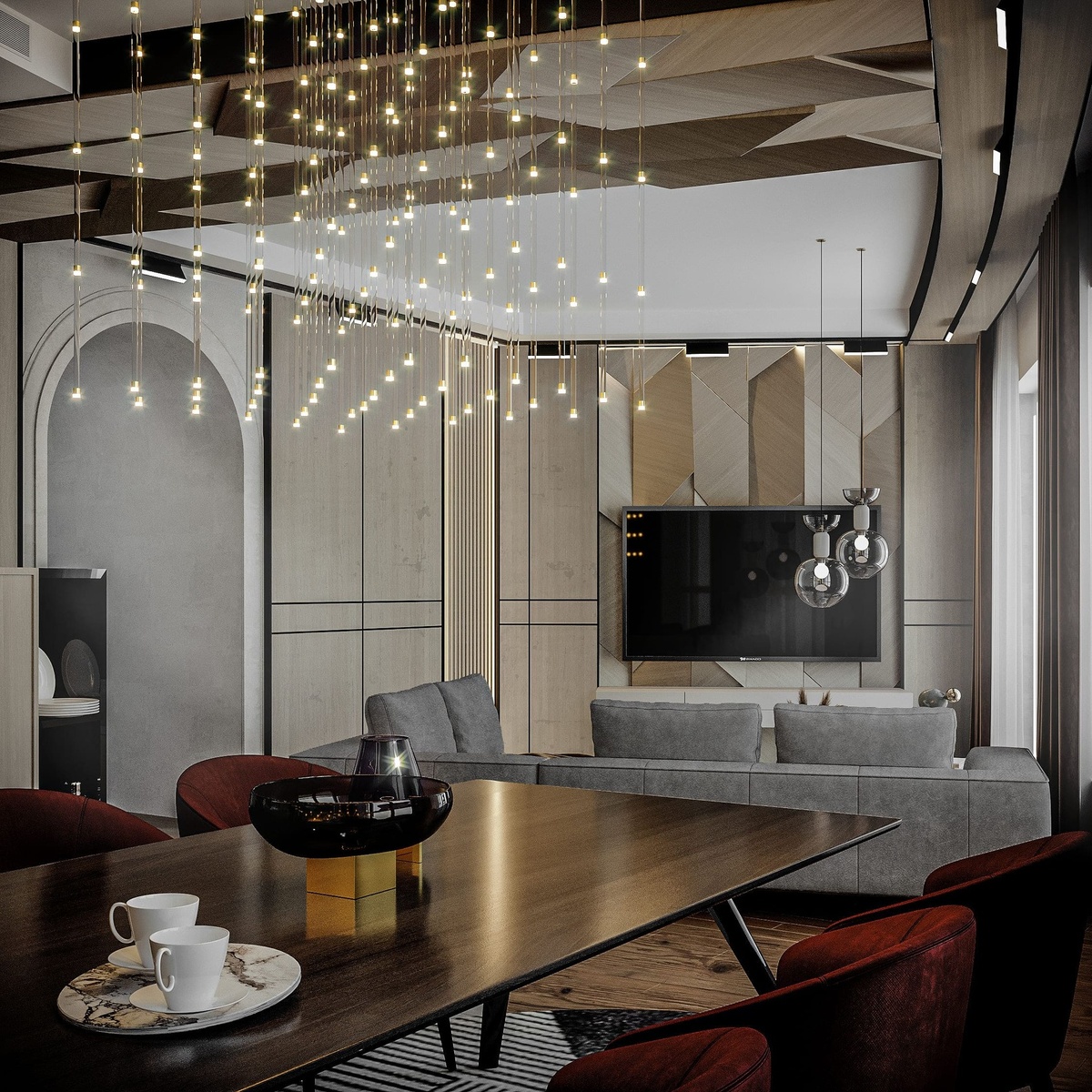 Дизайн-студия Малина-ПРО. Проект 4-х комнатной квартиры в ЖК Форум сити