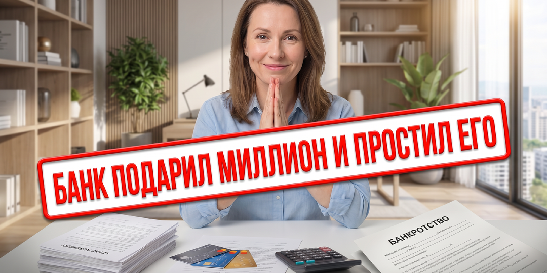 Банк подарил миллион кредитом, но простил его