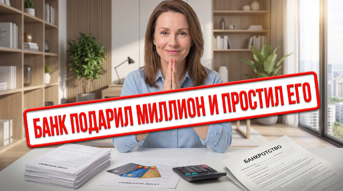 Банк подарил миллион кредитом, но простил его