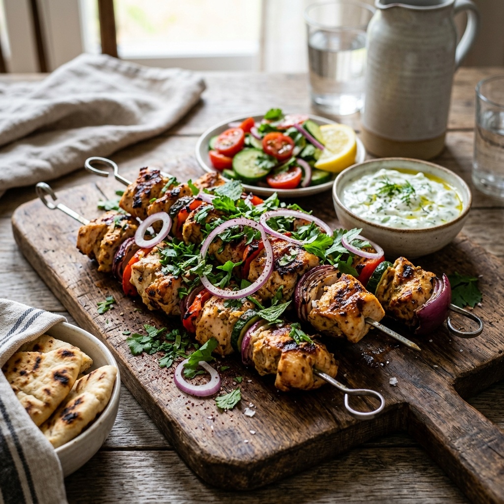 Нежный куриный шашлык в кефирном маринаде — тает во рту!