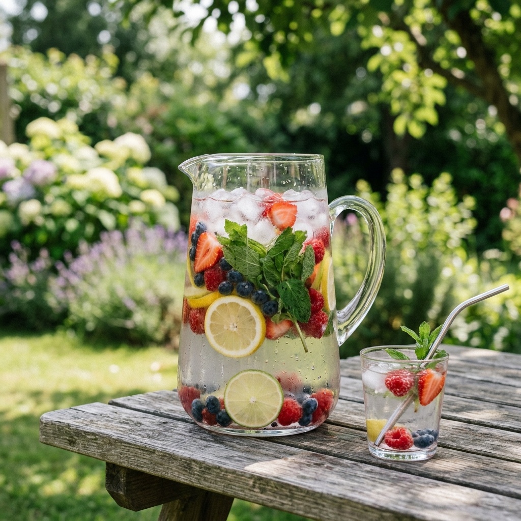 Яркая фруктовая вода - красота и польза в каждом глотке!