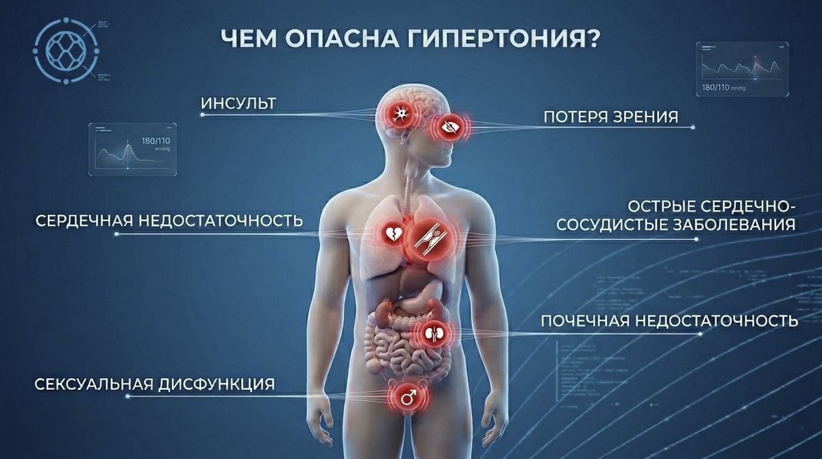 Осложнений можно избежать, если держать гипертонию под контролем