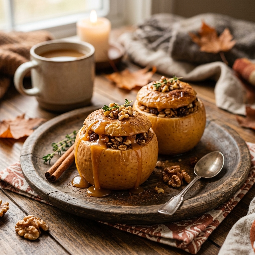 Тёплые печёные яблоки с мёдом — сладкий финал пикника!