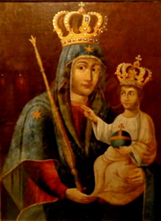 Икона Божьей марети "Белыничская" XVIIIв., фондовая коллекция Художественного музея им.П.В.Масленикова