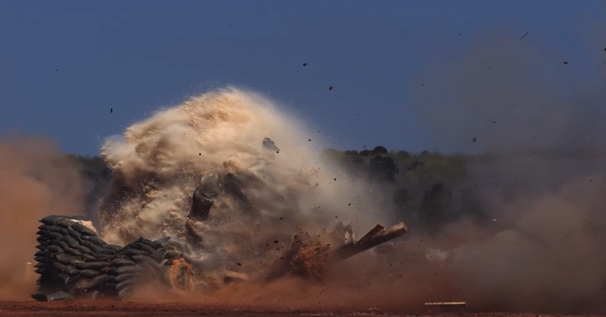    Уничтожение цели на полигоне дроном-камикадзе BRAKER