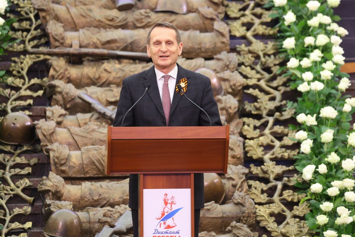 Председатель общественного совета партпроекта «Историческая память» Сергей Нарышкин