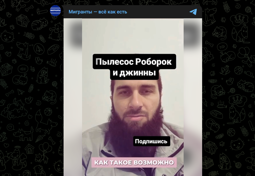 Фото: Telegram-канал "Мигранты - всё как есть"
