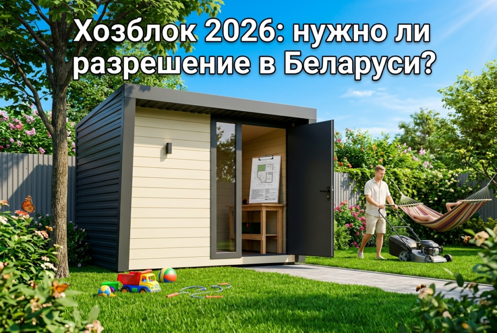    Нужно ли разрешение на строительство хозблока согласно законам РБ? hozblock