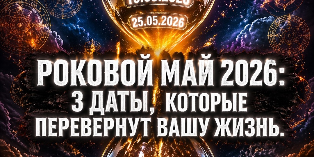 Роковой Май 2026: 3 даты, которые перевернут вашу жизнь.