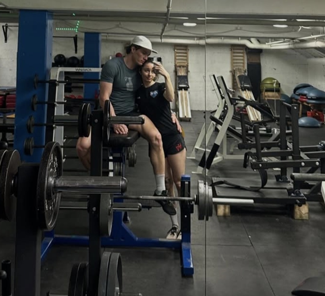 На тренировке... 🤔