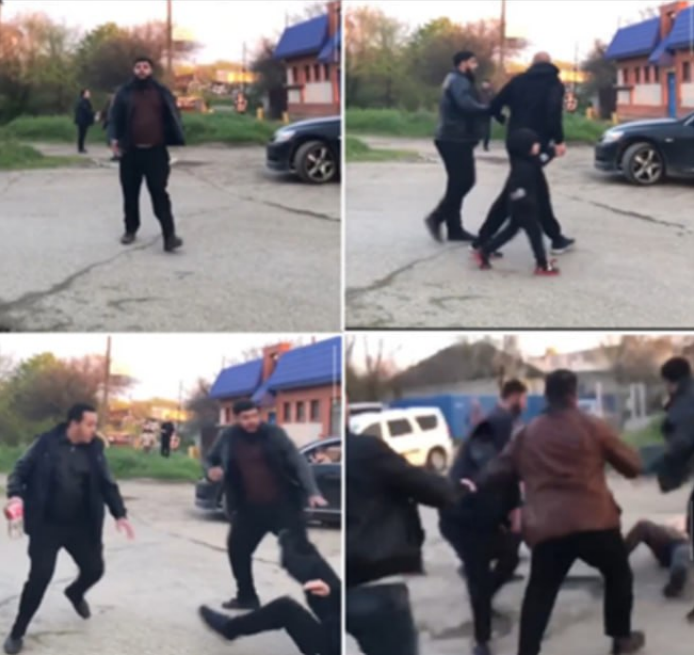 Расправа над ветераном СВО на глазах его сына. Скрин видео