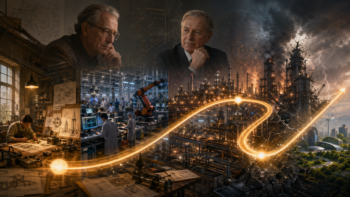 S‑образная кривая показывает, что развитие любой сложной системы идёт через медленный старт, ускорение, зрелость и кризис, после которого нужен переход на новый уровень.