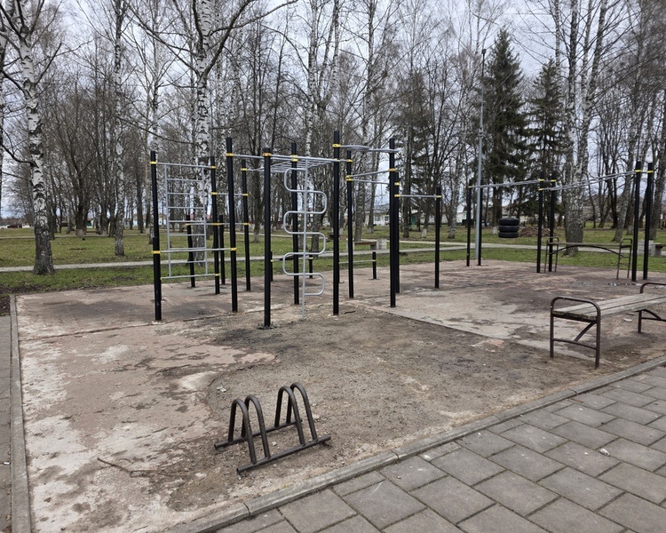     В Курской области благоустраивают спортплощадки в Понырях