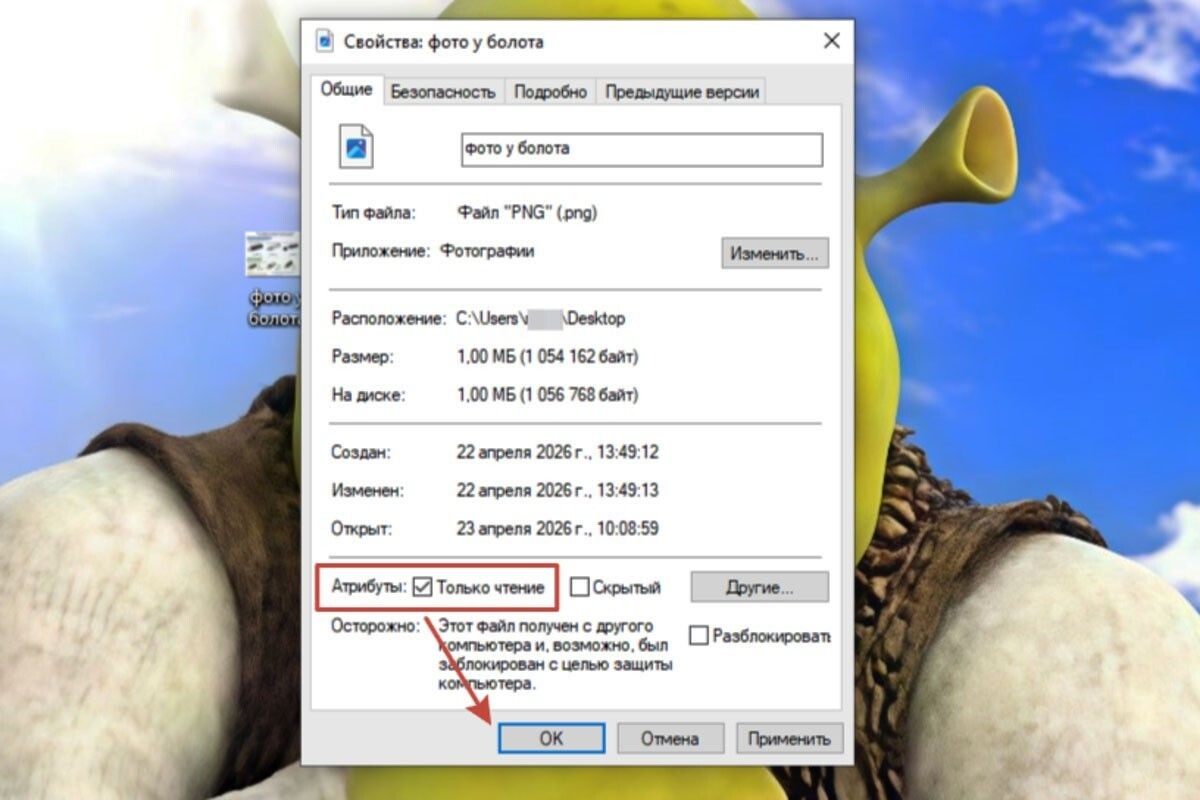 Отключить статус быстро и просто. Источник: свойства Windows📷
