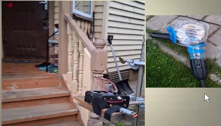 Задействованные в эксперименте лазер и гироскоп на рукоятке (фото: Владимир Чижов)