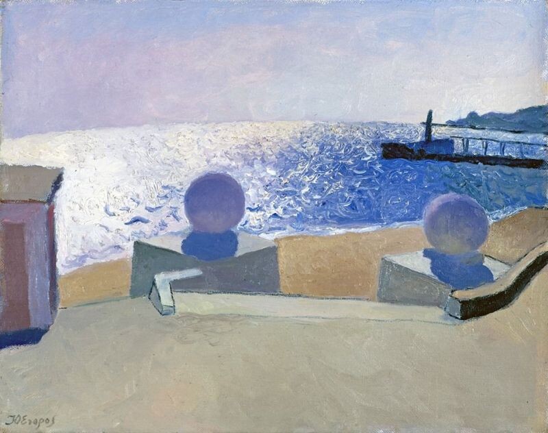 © Юрий Егоров. Серебряное утро. Ланжерон. Прибрежный район и одноименный пляж в Одессе. – М.Л.