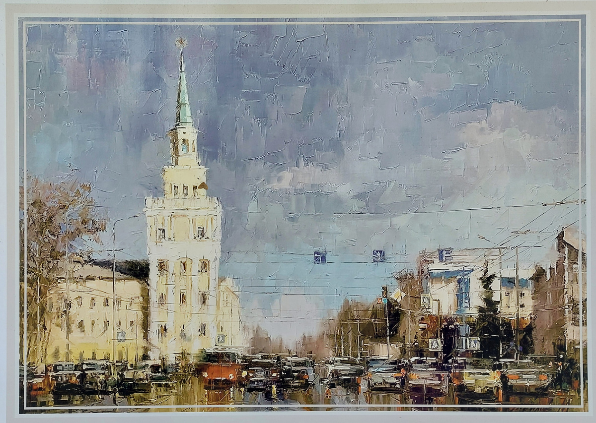 Вознесенские казармы на картине