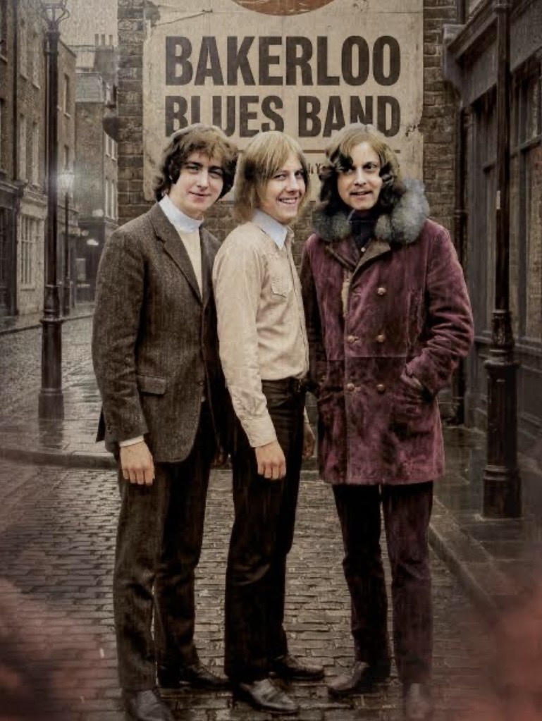 Bakerloo Blues Line. Слева направо: Джон Хинч (ударные), Дэйв «Клем» Клемпсон (гитара, клавишные, вокал), Терри Пул (бас-гитара, вокал). Фото из открытых источников в Интернете 