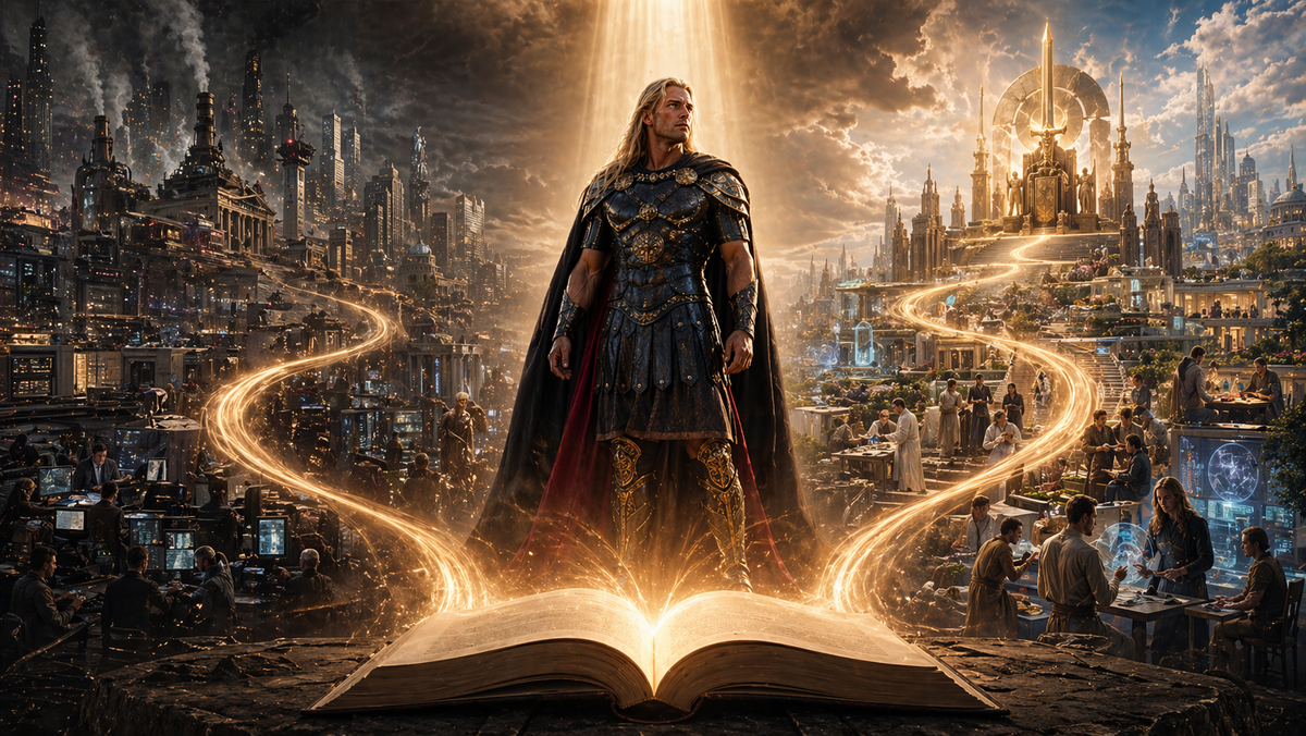 Христоносец» можно прочитать как книгу о переходе на новую S-кривую: от старой перегруженной цивилизации к новой форме человека, технологии и служения.