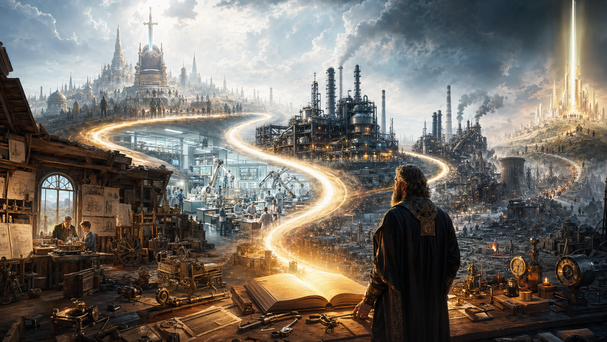 S-кривая показывает не только развитие технологий, но и путь книги, личности, движения и целой цивилизации от зарождения к кризису и новому рывку.