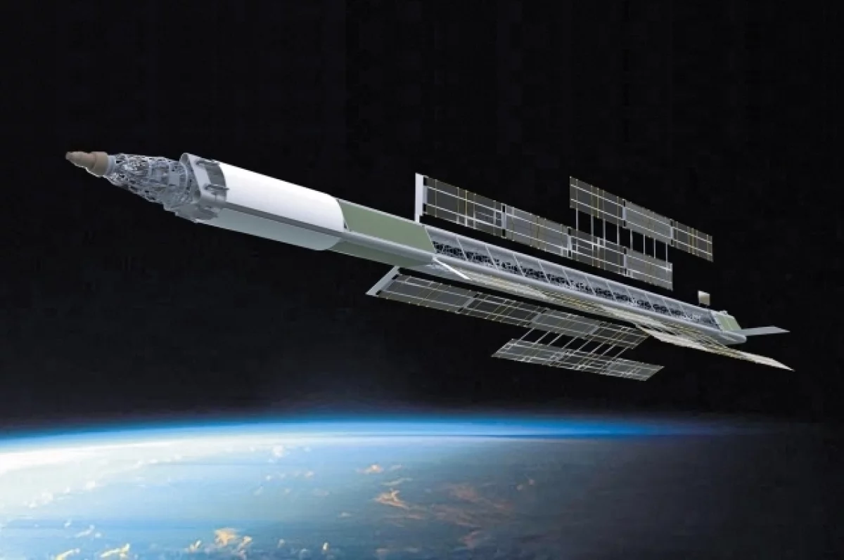 Космический ядерный буксир «Зевс» перед стыковкой