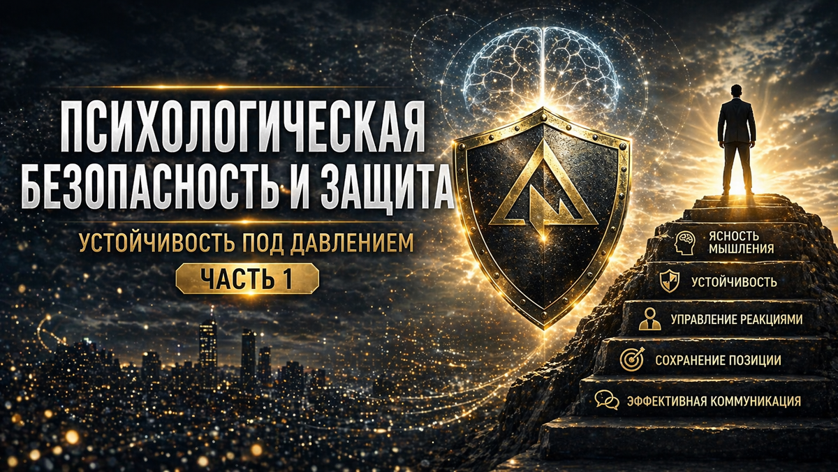 «Система психологической безопасности» программа о том как сохранять ясность мышления и  позицию в условиях высокой нагрузки