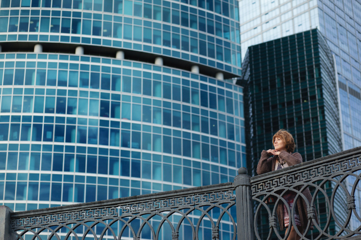 Москва Сити. Лена Воронова. фото Неля Агдеева
