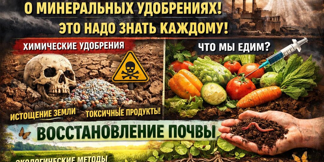 Шокирующая Правда о минеральных удобрениях! Это надо знать Каждому! Восстановление почвы.