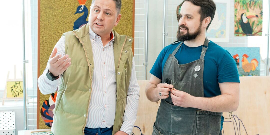 В Сабинском районе создают масштабное мозаичное панно вместе с художником Маратом Наби