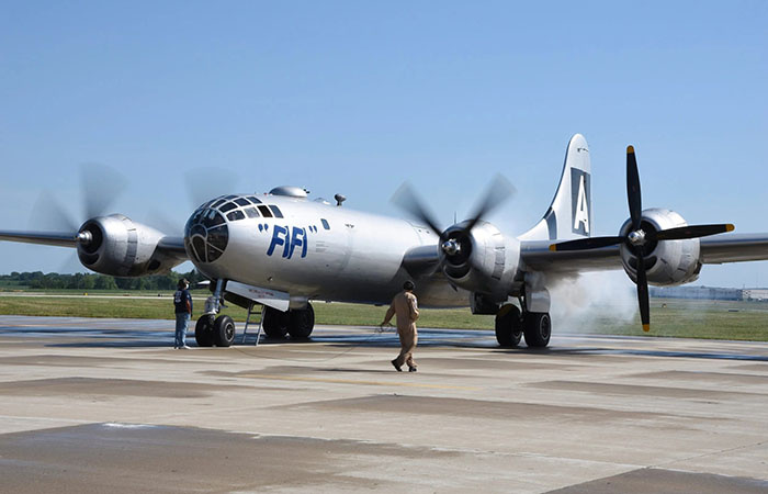 Бомбардировщик Boeing B-29./ Фото: europeanairshows.co.uk