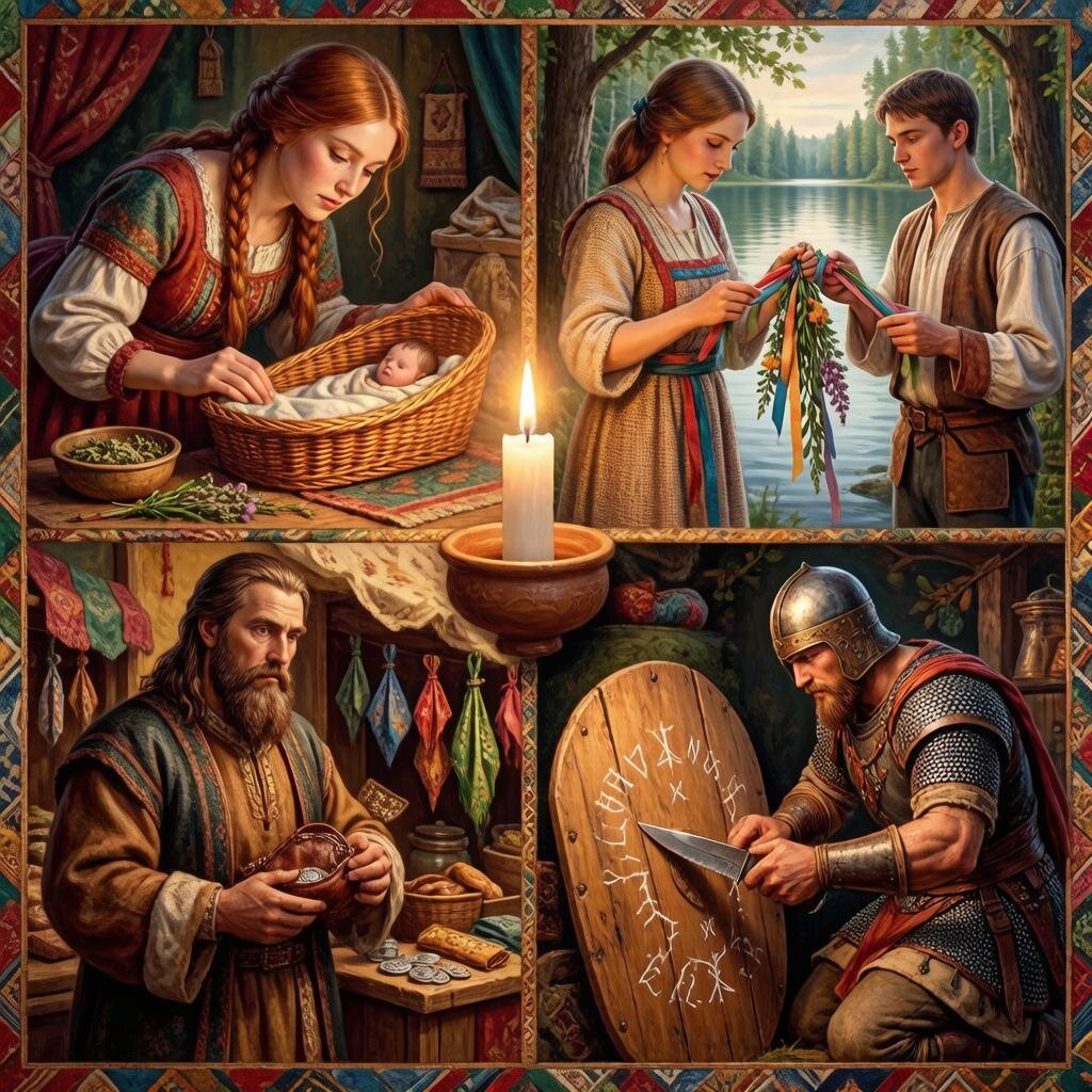 «На все случаи. Народная картинка. От колыбели до ратного поля – заговор сопровождал славянина на каждом повороте судьбы.»