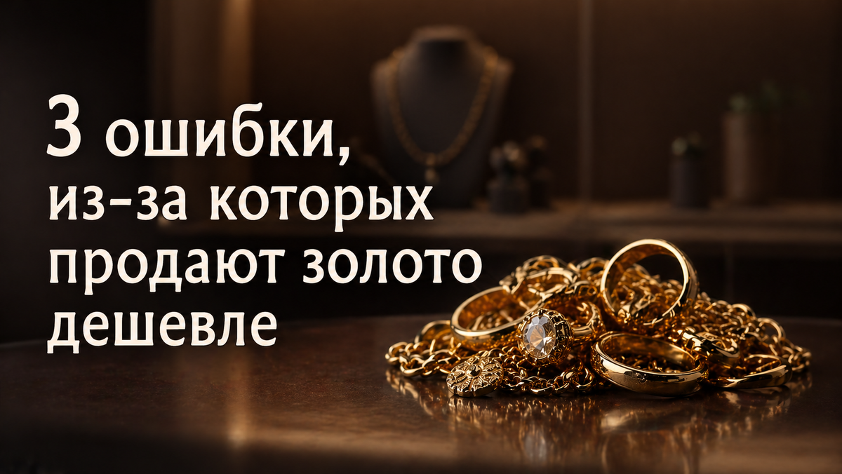 3 ошибки, из-за которых люди продают золото дешевле, чем могли бы