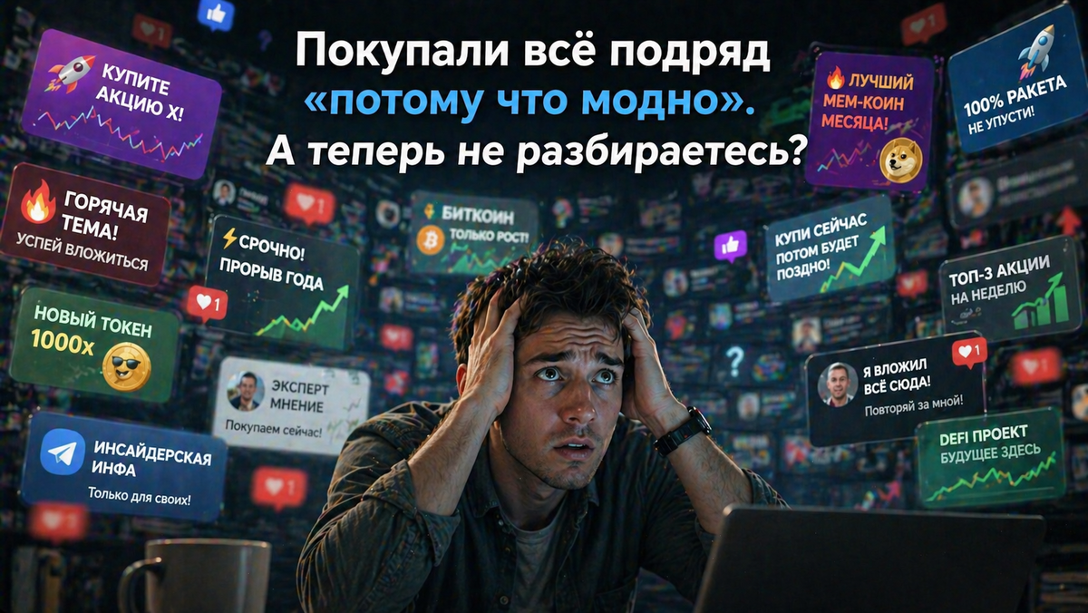Доказательство: «Панические решения часто основаны на эмоциях, а не на стратегии» (общий вывод ЦБ о концентрации секторов).
Источник: Центробанк: анализ портфелей инвесторов.
