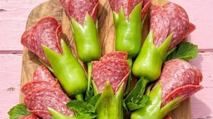 Закуска тюльпаны весенние