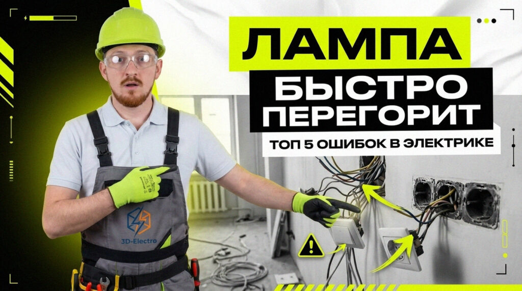   Решение проблемы мигающей светодиодной лампы 3DElectro