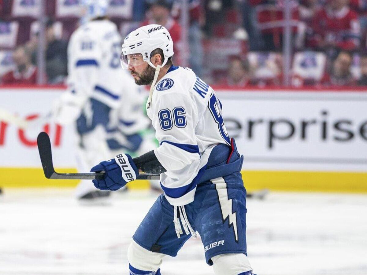    Российский нападающий "Тампа-Бэй Лайтнинг" Никита Кучеров | © Фото : Пресс-служба "Тампы"