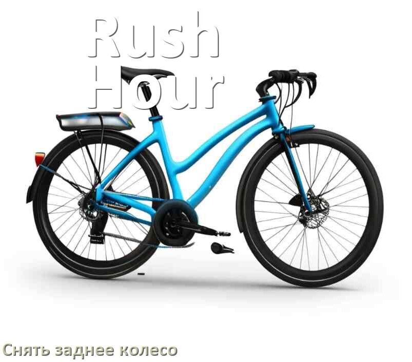 
Как на велосипеде Rush Hour снять заднее колесо