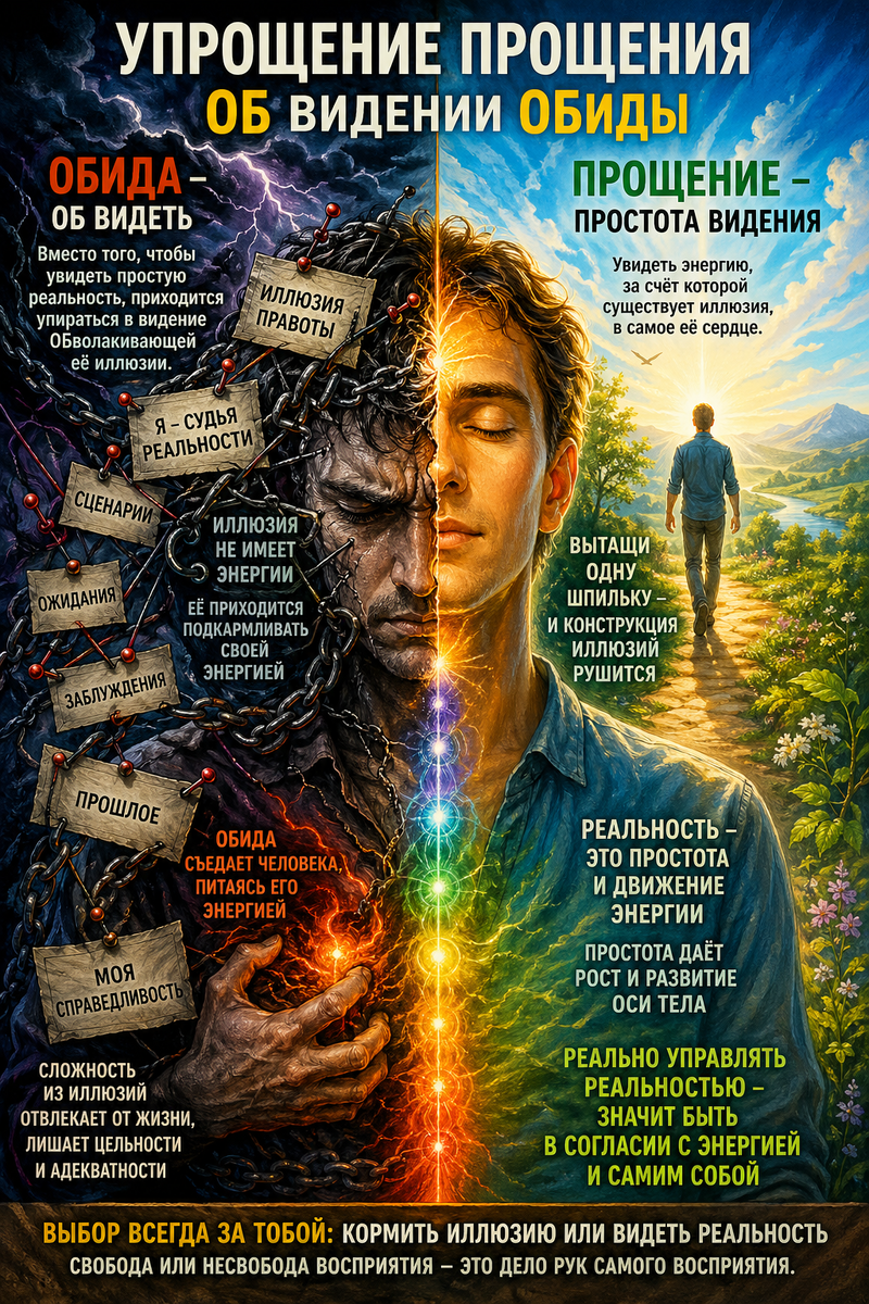 Упрощение прощения. Об видении обиды