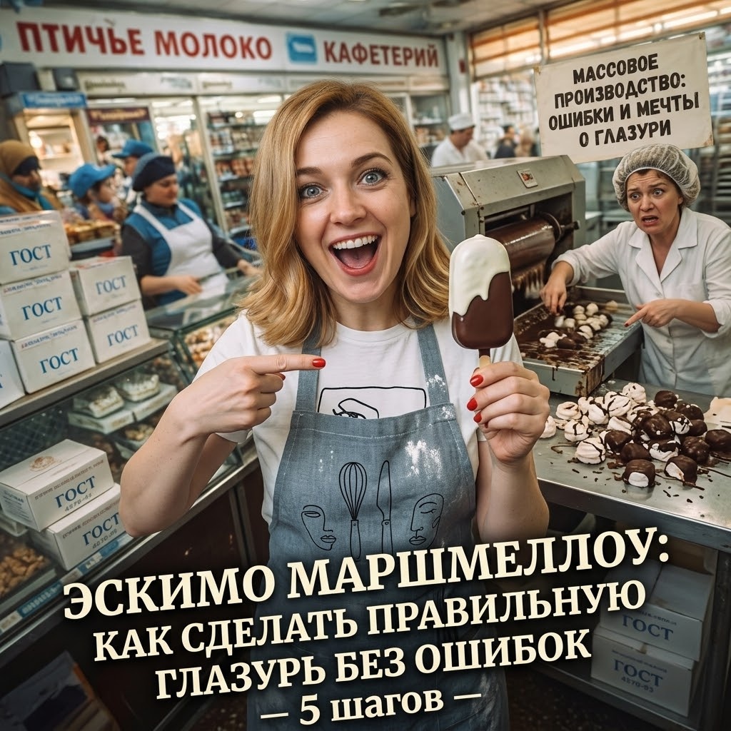   Секреты приготовления глазури для маршмеллоу-эскимо без трещин и ошибок. admin