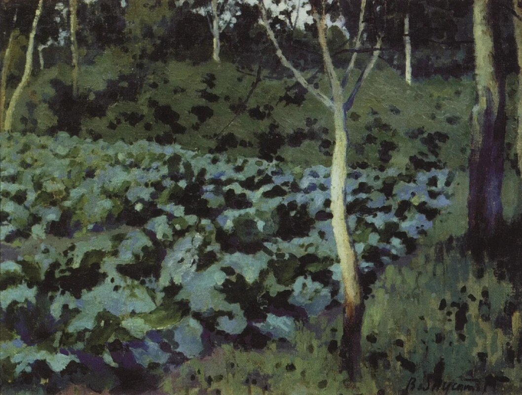 Виктор Борисов-Мусатов. Капуста. Этюд. 1893