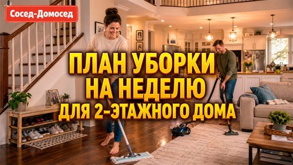 План уборки на неделю для 2-х этажного дома – как не жить с тряпкой в зубах и не умирать по субботам от генеральной уборки 😅