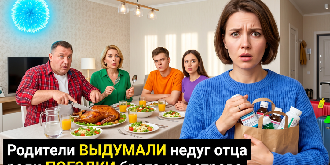 Родители выдумали недуг отца ради поездки брата на острова, но их план рухнул из-за собственной наглости