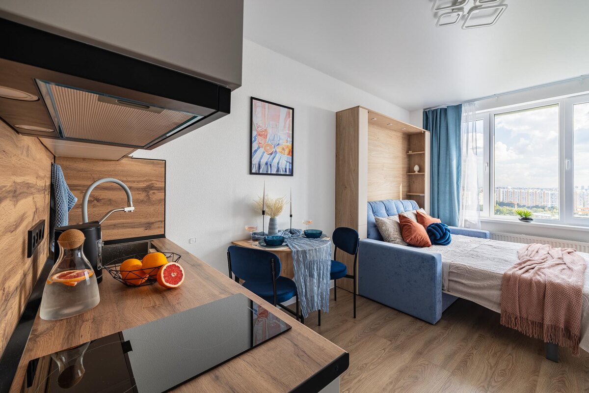 Уютная студия у метро "Пятницкое шоссе"