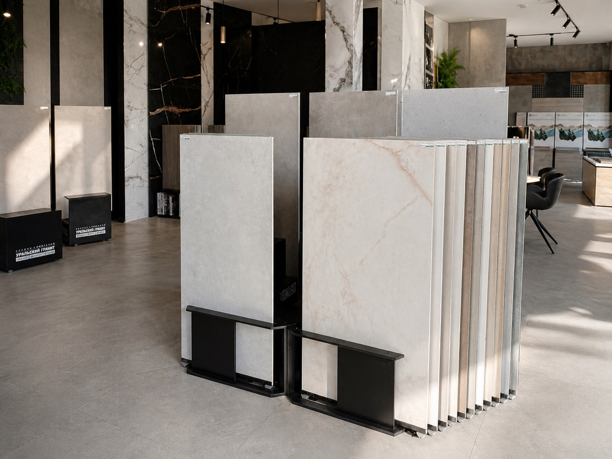 Сейчас выбрали такой вариант стендов. 